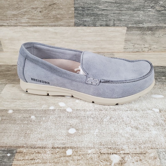 Birkenstock Domingo Mens Shoes Sz 11 Light Gray Suede Leather Casual Slip On